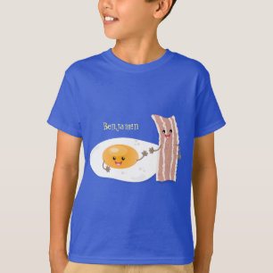 Camiseta Ilustracion de huevo de kawaii y personalizado de