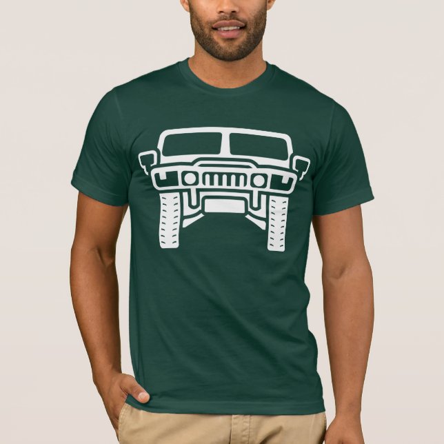 Camiseta Ilustracion de Hummer/de Humvee (Anverso)