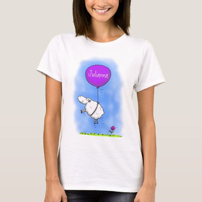 Camiseta Ilustracion de humor de personalizado de globo de  (Anverso)