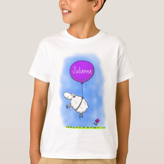 Camiseta Ilustracion de humor de personalizado de globo de  (Anverso)