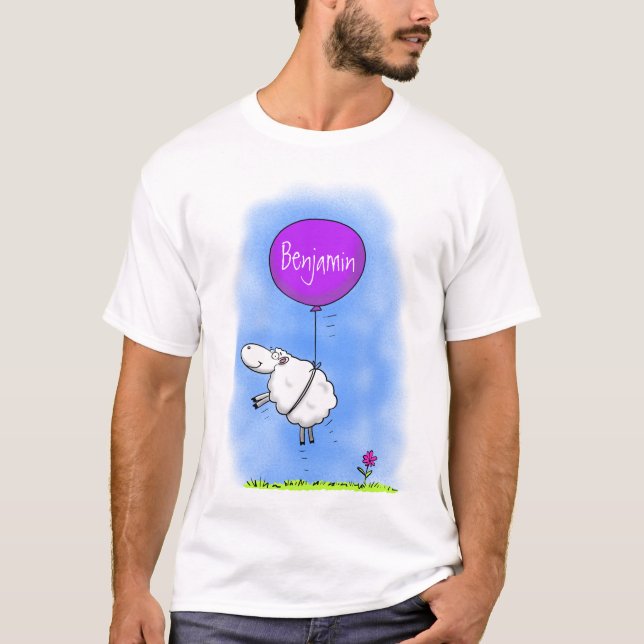 Camiseta Ilustracion de humor de personalizado de globo de  (Anverso)