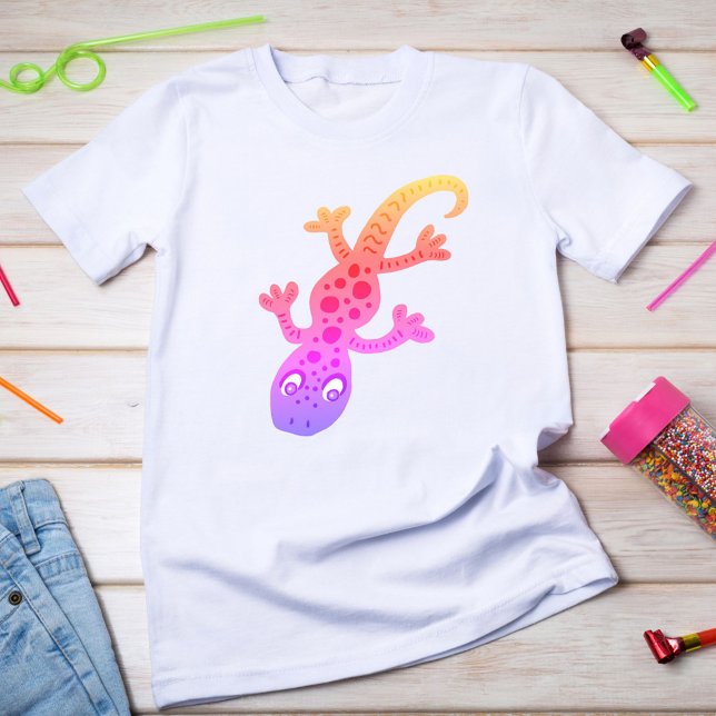 Camiseta Ilustracion de imágenes de Rainbow Lizard Gecko (Subido por el creador)