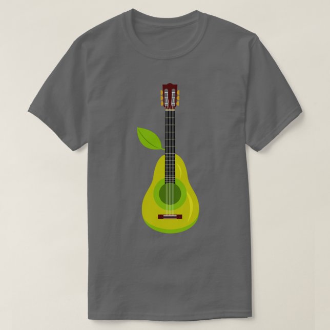 Camiseta Ilustracion de instrumentos de guitarra permeable (Diseño del anverso)
