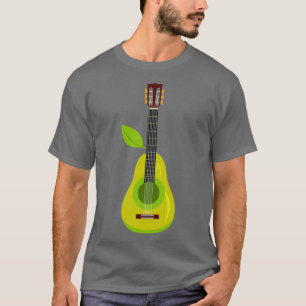 Camiseta Ilustracion de instrumentos de guitarra permeable
