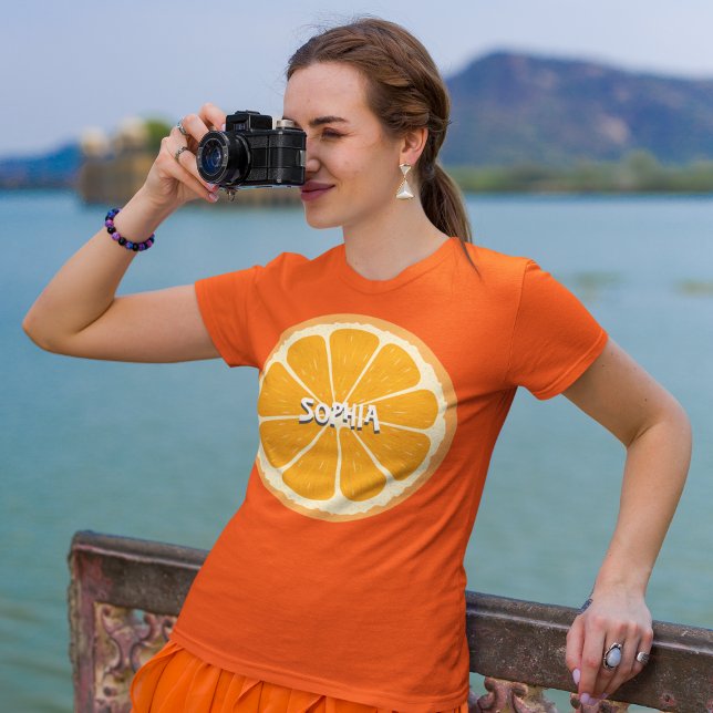 Camiseta Ilustracion de jugo de limón Naranja fresco y jugo (Subido por el creador)