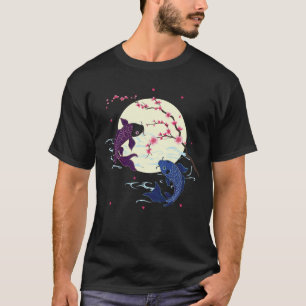 Camiseta Ilustración de koi elegante de inspiración japones