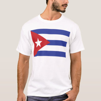 Camiseta ilustracion de la bandera de Cuba