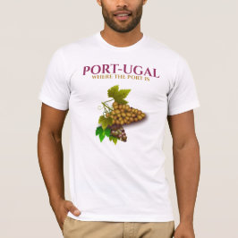 Camiseta ilustracion de la bodega de uvas portuarias