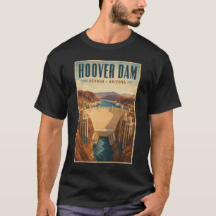 Camiseta Ilustración de la central eléctrica de la presa Ho