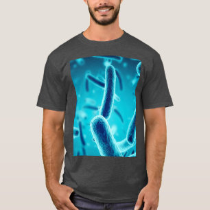Camiseta Ilustración de la ciencia de la biología MICROSCÓP
