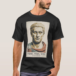 Camiseta Ilustración de la cita de Julio César del Imperio