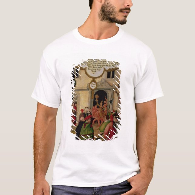 Camiseta Ilustracion de la enseñanza de Cristo (Anverso)