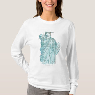 Camiseta Ilustracion de la estatua de la libertad