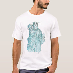 Camiseta Ilustracion de la estatua de la libertad