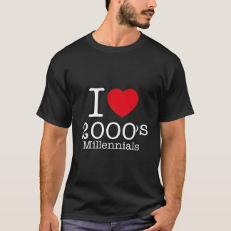 Camiseta Ilustración de la generación de milenials de los 2