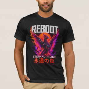 Camiseta Ilustración de la llama eterna – Fénix de fuego de