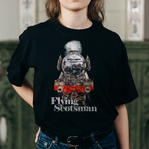 Camiseta Ilustración de la locomotora de vapor Flying Scots