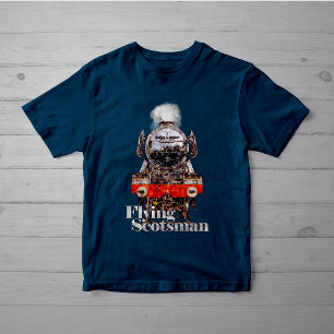Camiseta Ilustración de la locomotora de vapor Flying Scots