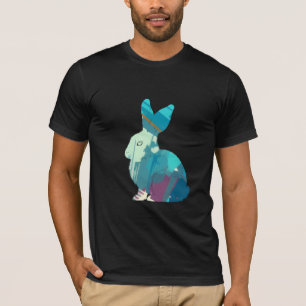 Camiseta Ilustracion de la naturaleza silvestre de conejo