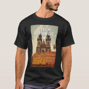 Camiseta Ilustración de la República Checa Arte de viaje vi