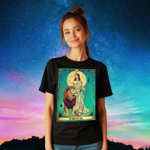 Camiseta Ilustracion de la tarjeta Tarot, fuerza