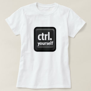 Camiseta Ilustración de la tecla “Ctrl Yourself” – Moti min
