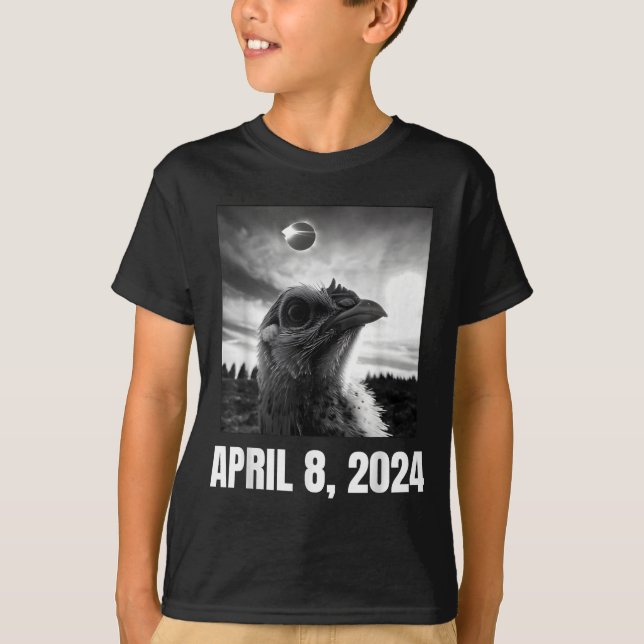 Camiseta Ilustración de la totalidad del eclipse solar del  (Anverso)