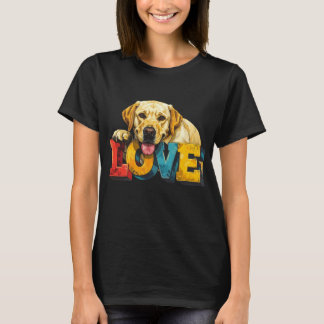Camiseta Ilustración de Labrador de Amor | Gráfico para Ama