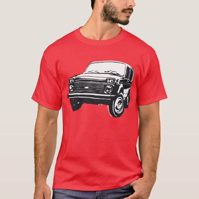 Camiseta Ilustracion de Lada Niva (Anverso)