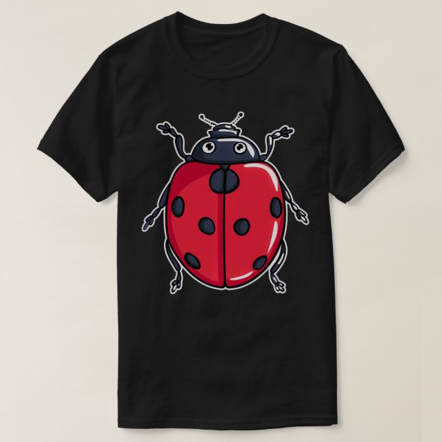 Camiseta Ilustracion De Ladybug Cute Lover Regalos Ladybugs (Diseño del anverso)