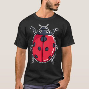 Camiseta Ilustracion De Ladybug Cute Lover Regalos Ladybugs