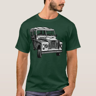 Camiseta Ilustracion de Land Rover del vintage