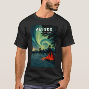 Camiseta Ilustración de las luces del norte del Parque Naci