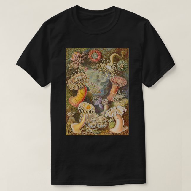 Camiseta Ilustracion de libros de biología de época (Diseño del anverso)