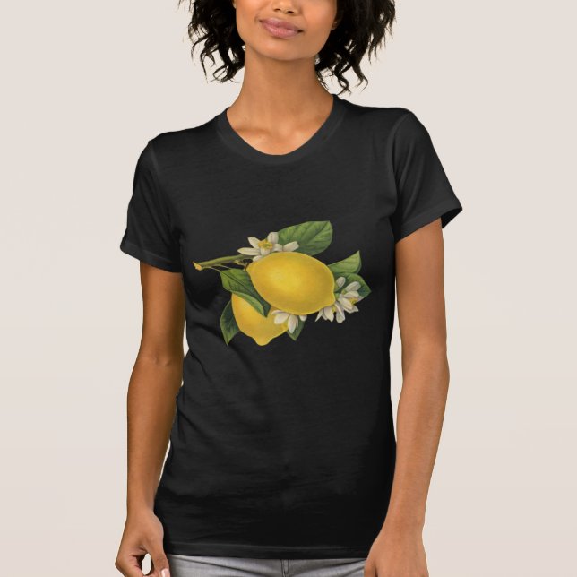 Camiseta Ilustracion de los limones del vintage (Anverso)