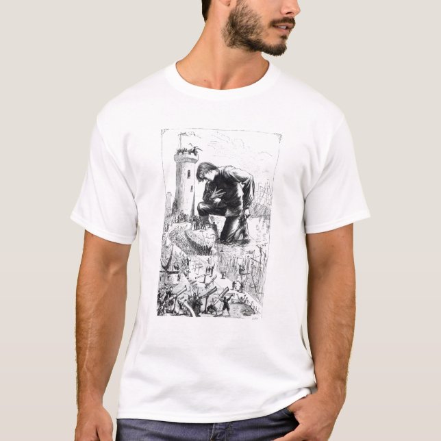 Camiseta Ilustracion de los 'viajes de Gulliver (Anverso)