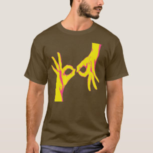Camiseta Ilustracion de manos de intérprete v1