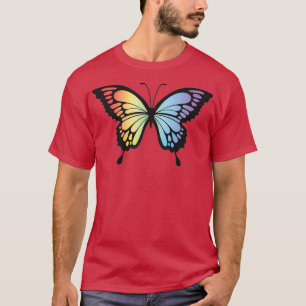 Camiseta Ilustracion de mariposa Diseño Ganancia detallada 