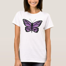 Ilustracion de mariposa morada