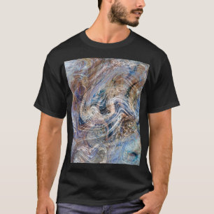 Camiseta Ilustracion de martillería con líquido gris azul