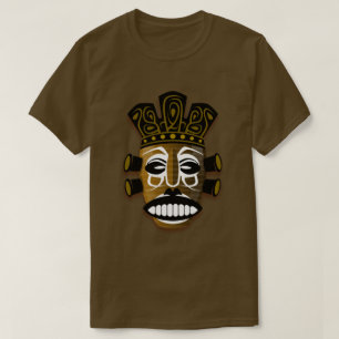 CAMISETA ILUSTRACION DE MÁSCARA DE LA TRIBAL AFRICANA ELEGA