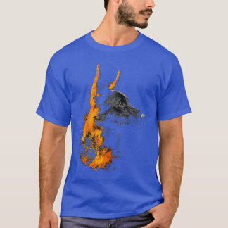 Camiseta Ilustración de mascota con motivo de perro Malinoi