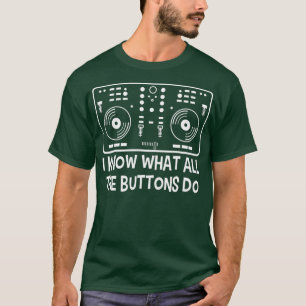 Camiseta Ilustracion de mezclador mínimo de técnico de músi