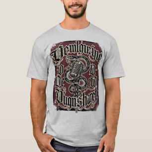 Camiseta Ilustración de micrófono vintage y estilo de tatua