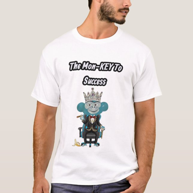 Camiseta Ilustración de Mono de Éxito (Anverso)