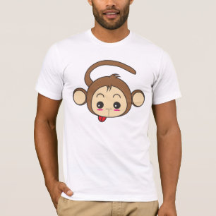 Camiseta Ilustracion de monos Cute Kawaii