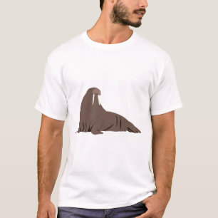 Camiseta Ilustración de morsa adorable