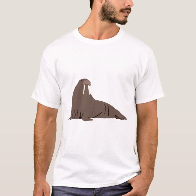 Camiseta Ilustración de morsa adorable (Anverso)