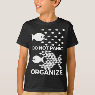 Camiseta Ilustración de motivación para no entrar en pánico