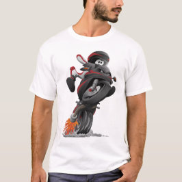 Camiseta ilustracion de moto deportiva personalizado